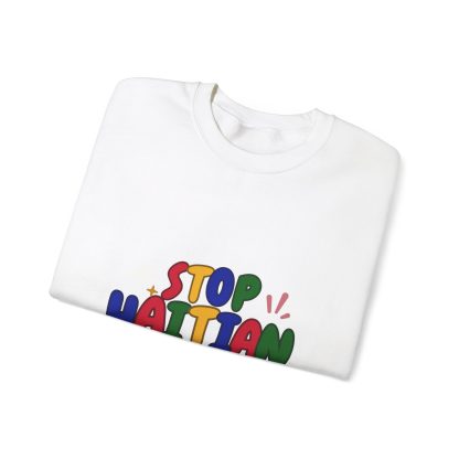 Stop Haitian Hate Crewneck Sweatshirt - Image 3